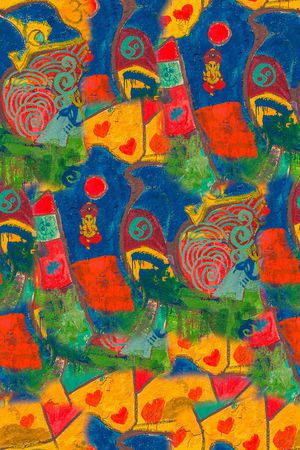 复古印花华亿平台图片