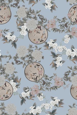 真丝印花华亿平台图片