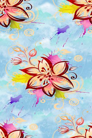 水彩印花华亿平台图片