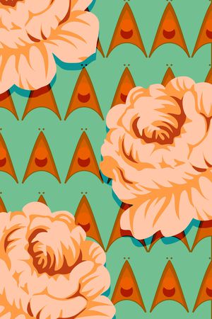 几何印花华亿平台图片