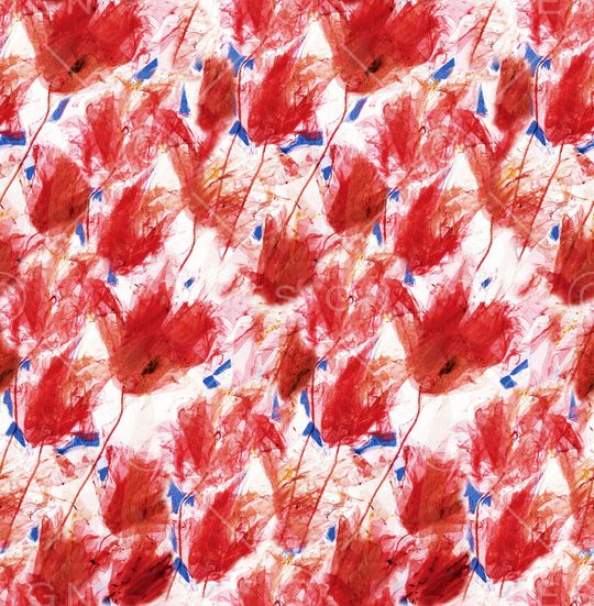 抽象花卉印花华亿平台图片