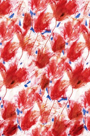 抽象花卉印花华亿平台图片