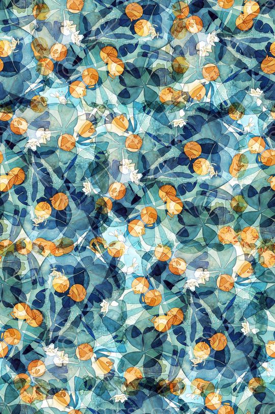 绿植树叶印花华亿平台图片