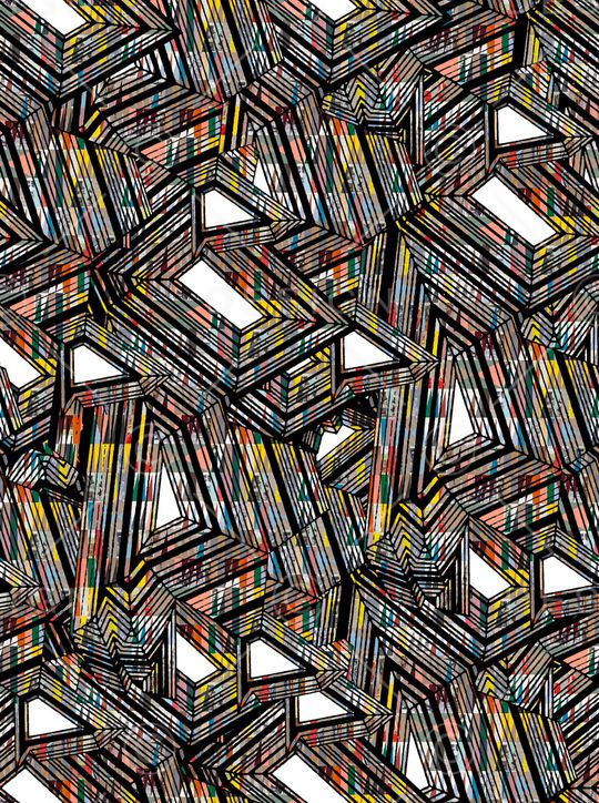 几何印花华亿平台图片