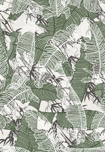 绿植树叶印花华亿平台图片