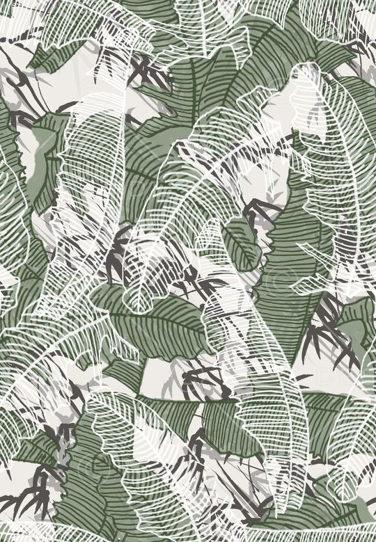 绿植树叶印花华亿平台图片