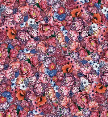 满版散花印花华亿平台图片