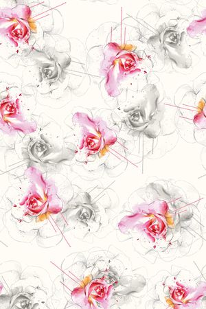 满版散花印花华亿平台图片