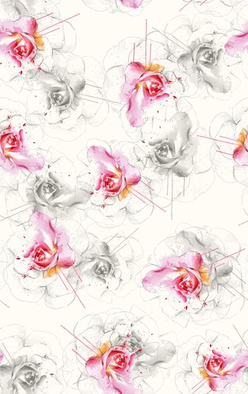 满版散花印花华亿平台图片