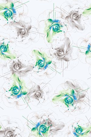 抽象花卉印花华亿平台图片