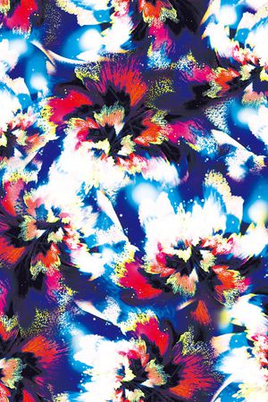 抽象花卉印花华亿平台图片