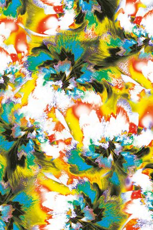 抽象花卉印花华亿平台图片