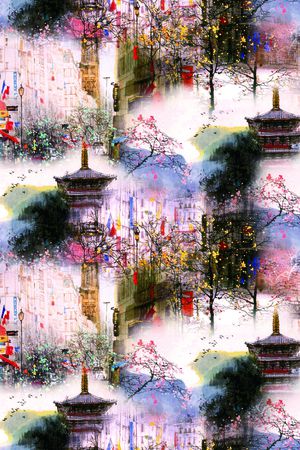 水彩印花华亿平台图片