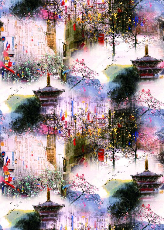 水彩印花华亿平台图片