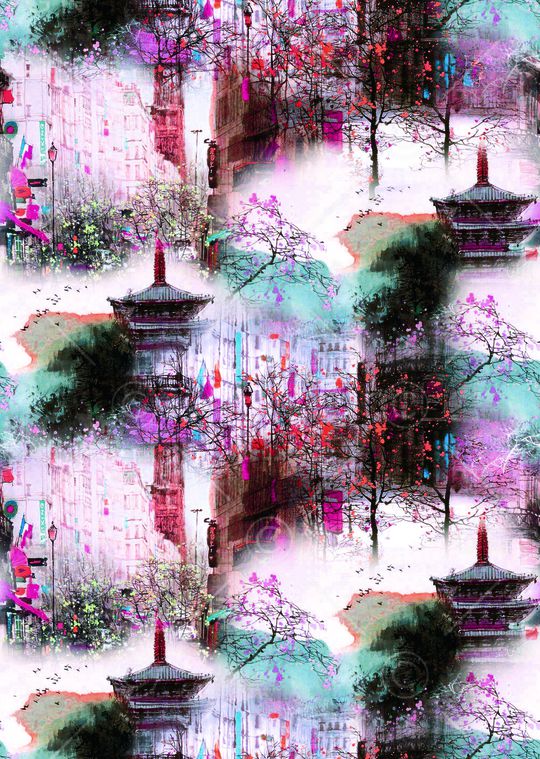 水彩印花华亿平台图片