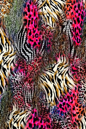 豹纹印花华亿平台图片