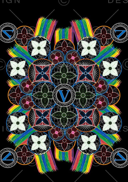 几何印花华亿平台图片