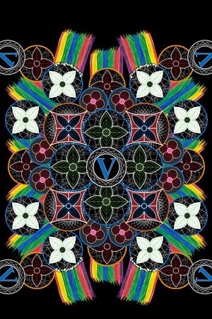 几何印花华亿平台图片