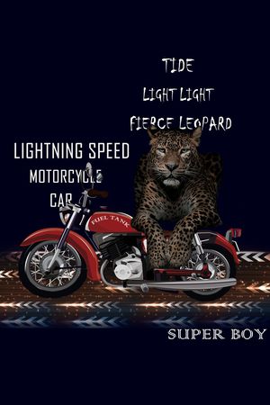 胸前独幅印花华亿平台图片