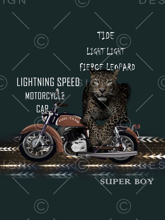 胸前独幅印花华亿平台图片