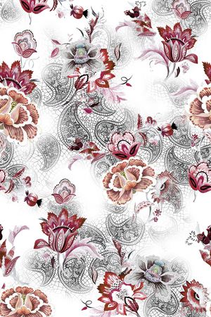 古典花纹印花华亿平台图片