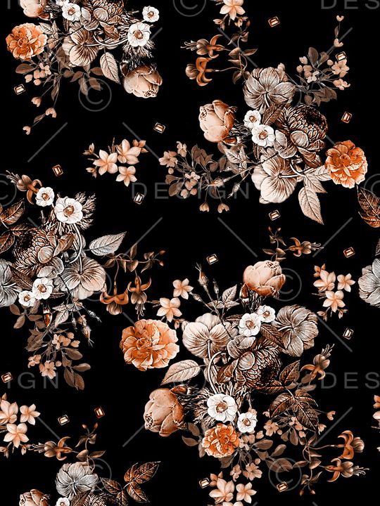 树枝印花华亿平台图片