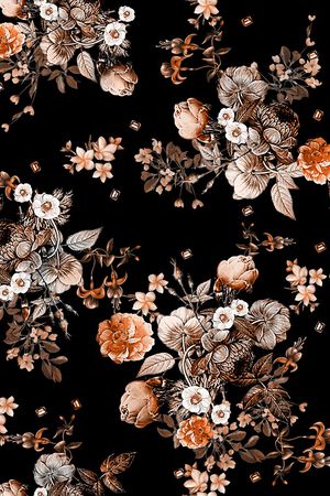 树枝印花华亿平台图片