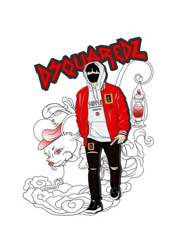 人物印花华亿平台图片