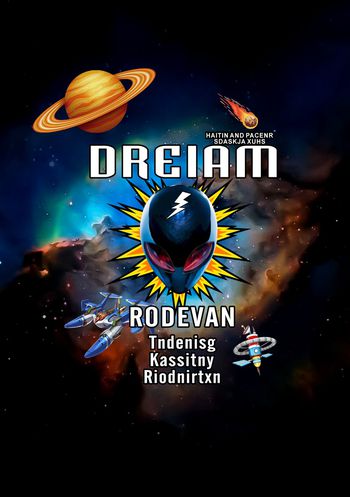 涂鸦宇宙星空印花华亿平台图片