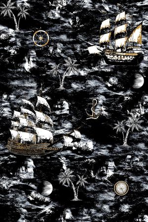 椰子树印花华亿平台图片