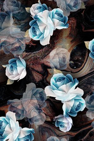 彩底花卉印花华亿平台图片