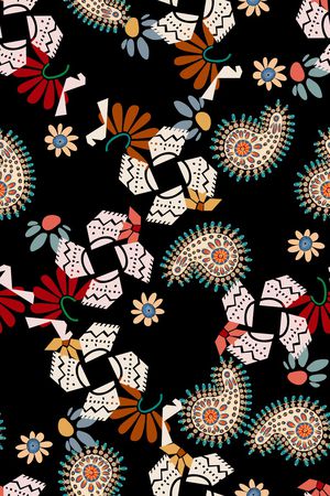 佩斯利印花华亿平台图片