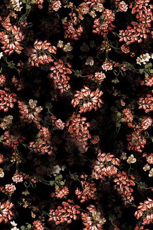 满版散花印花华亿平台图片