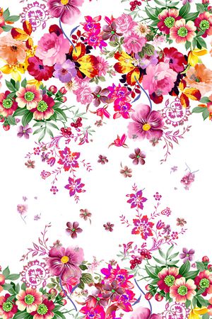 花卉印花华亿平台图片