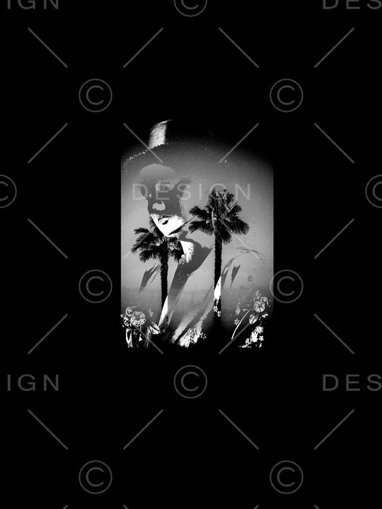 抽象男装印花华亿平台图片