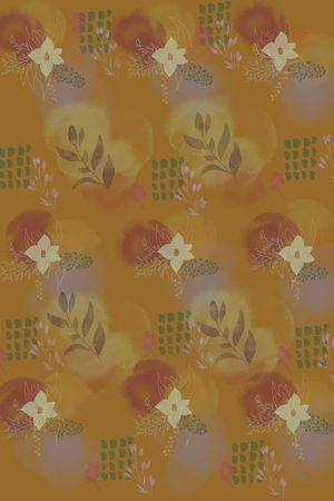 橙色印花华亿平台图片