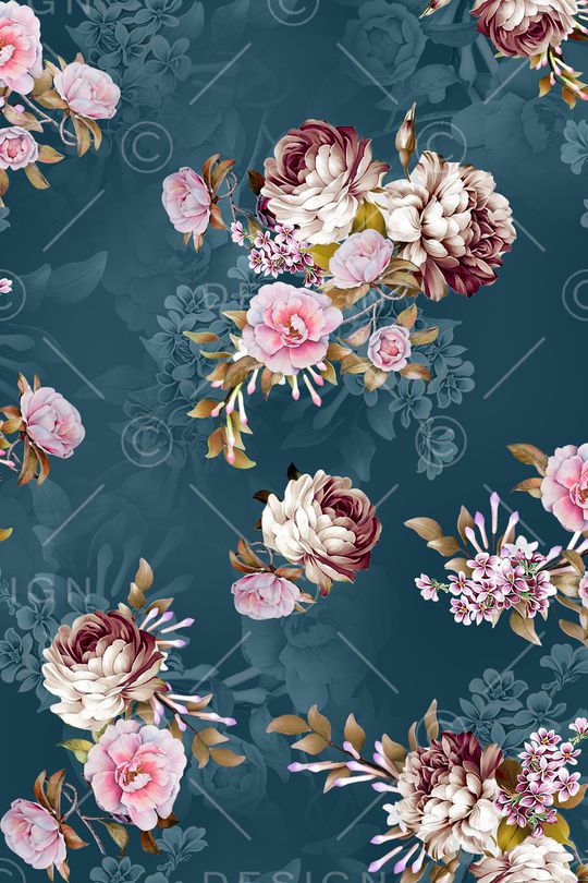 连衣裙印花华亿平台图片