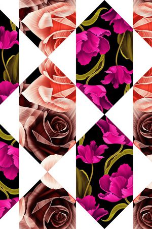 三角形印花华亿平台图片