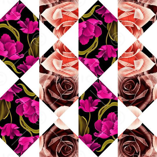 三角形印花华亿平台图片