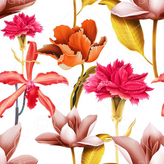 花卉印花华亿平台图片