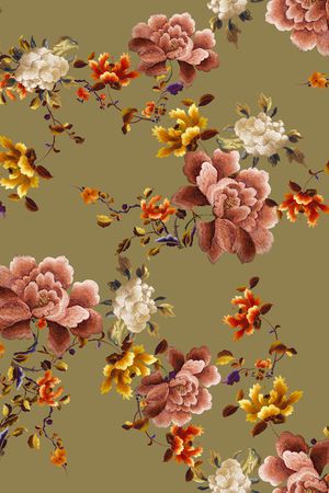 复古印花华亿平台图片