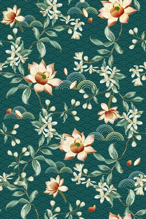 荷花印花华亿平台图片