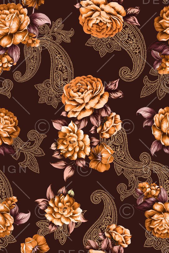 佩斯利印花华亿平台图片