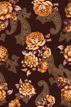 佩斯利印花华亿平台图片