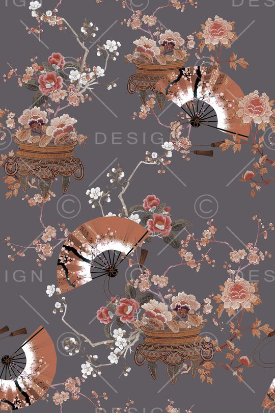 真丝印花华亿平台图片