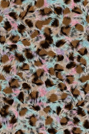 豹纹印花华亿平台图片