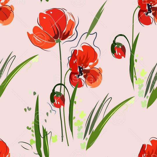 花卉印花华亿平台图片