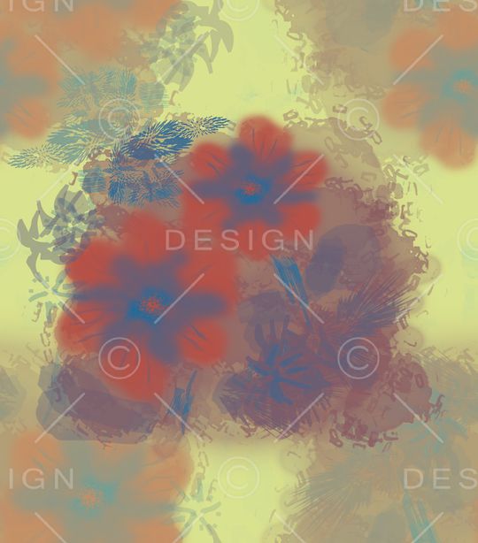 水墨风印花华亿平台图片