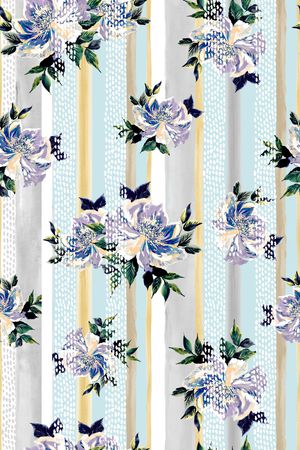 满版散花印花华亿平台图片