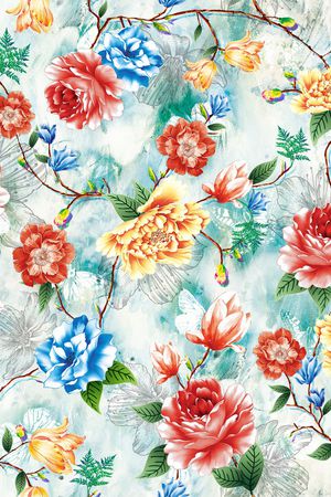 水墨风印花华亿平台图片